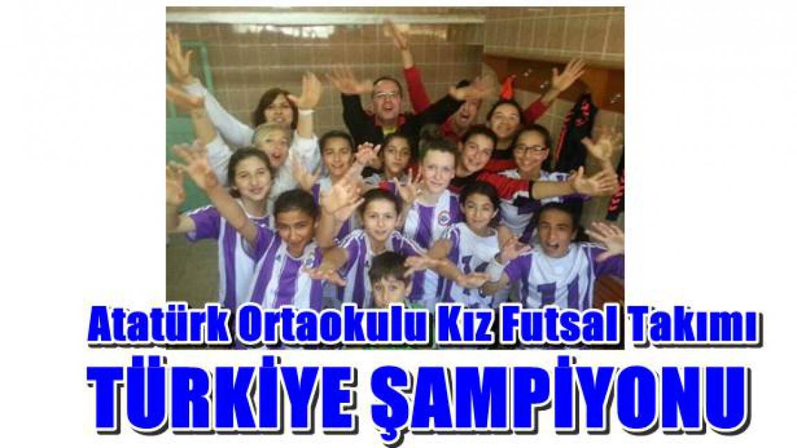 Kız Futsal Takımımız Türkiye Şampiyonu!